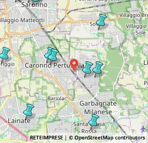 Mappa Via Enrico Toti, 21042 Caronno Pertusella VA, Italia (3.00308)