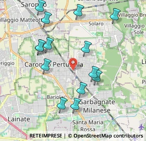 Mappa Via Enrico Toti, 21042 Caronno Pertusella VA, Italia (2.07571)