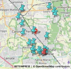 Mappa Via Enrico Toti, 21042 Caronno Pertusella VA, Italia (2.144)