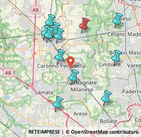 Mappa Via Enrico Toti, 21042 Caronno Pertusella VA, Italia (4.09833)