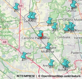 Mappa Via Enrico Toti, 21042 Caronno Pertusella VA, Italia (5.06563)
