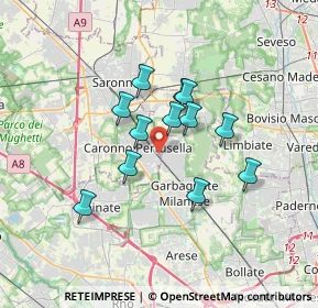 Mappa Via Enrico Toti, 21042 Caronno Pertusella VA, Italia (2.62833)