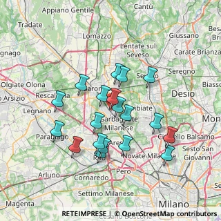 Mappa Via Enrico Toti, 21042 Caronno Pertusella VA, Italia (6.30947)