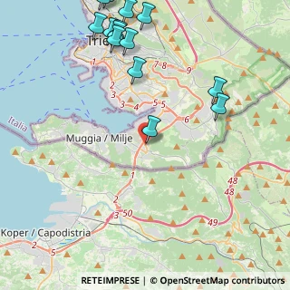 Mappa SS15, 34015 Muggia TS, Italia (5.655)