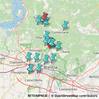 Mappa Via del Sasso, 25060 Collebeato BS, Italia (6.35105)
