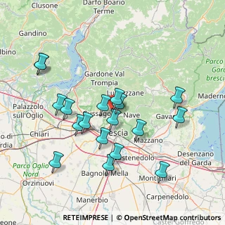 Mappa Via del Sasso, 25060 Collebeato BS, Italia (14.95444)