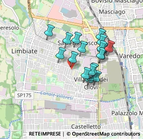 Mappa Via Bartolomeo Colleoni, 20812 Limbiate MB, Italia (0.682)