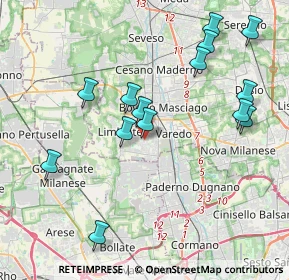 Mappa Via Bartolomeo Colleoni, 20812 Limbiate MB, Italia (4.17643)