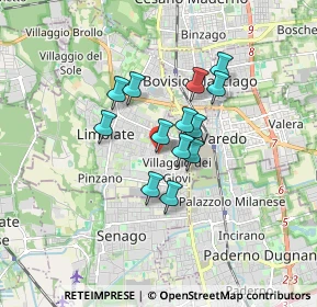 Mappa Via Bartolomeo Colleoni, 20812 Limbiate MB, Italia (1.18769)