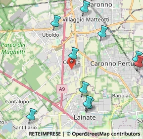 Mappa Via Ferrari L., 21040 Origgio VA, Italia (2.86846)