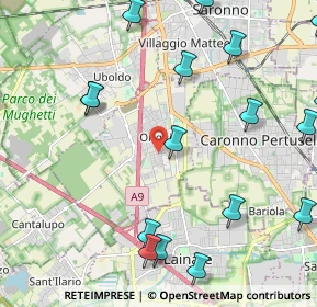 Mappa Via Ferrari L., 21040 Origgio VA, Italia (2.87778)