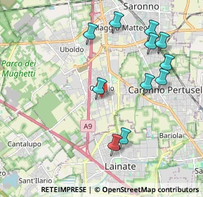 Mappa Via Ferrari L., 21040 Origgio VA, Italia (2.11455)