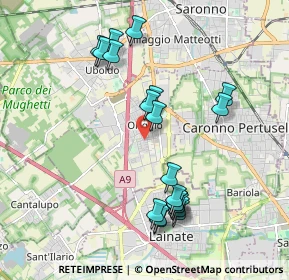 Mappa Via Ferrari L., 21040 Origgio VA, Italia (1.997)