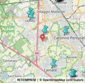 Mappa Via Ferrari L., 21040 Origgio VA, Italia (3.4645)