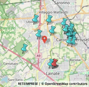 Mappa Via Ferrari L., 21040 Origgio VA, Italia (1.9845)