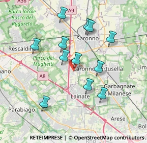 Mappa Via Ferrari L., 21040 Origgio VA, Italia (3.45)