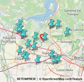 Mappa Via Giuseppe Garibaldi, 25046 Cazzago San Martino BS, Italia (7.5015)