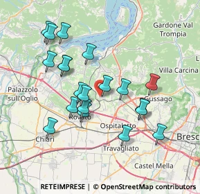 Mappa Via Giuseppe Garibaldi, 25046 Cazzago San Martino BS, Italia (6.971)