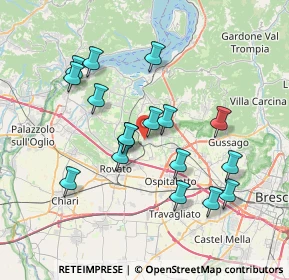 Mappa Via Giuseppe Garibaldi, 25046 Cazzago San Martino BS, Italia (6.93294)