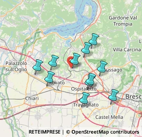 Mappa Via Giuseppe Garibaldi, 25046 Cazzago San Martino BS, Italia (6.18545)