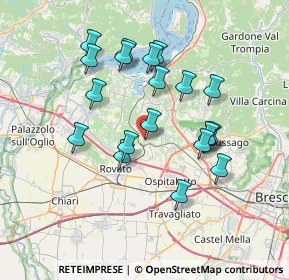 Mappa Via Giuseppe Garibaldi, 25046 Cazzago San Martino BS, Italia (6.654)