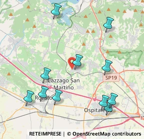 Mappa Via Giuseppe Garibaldi, 25046 Cazzago San Martino BS, Italia (4.67545)