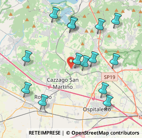 Mappa Via Giuseppe Garibaldi, 25046 Cazzago San Martino BS, Italia (4.27286)