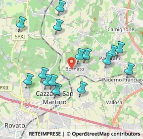 Mappa Via Giuseppe Garibaldi, 25046 Cazzago San Martino BS, Italia (2.03467)