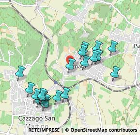 Mappa Via Giuseppe Garibaldi, 25046 Cazzago San Martino BS, Italia (1.024)