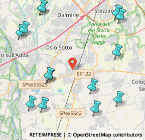 Mappa Via Amsterdam, 24040 Verdellino BG, Italia (5.57857)