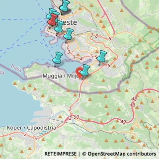Mappa Via dei Templari, 34015 Muggia TS, Italia (5.08455)
