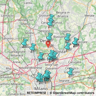 Mappa Via Leonardo Da Vinci, 20835 Muggiò MB, Italia (8.566)