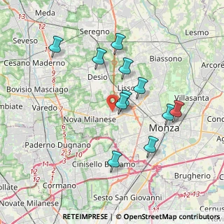 Mappa Via Leonardo Da Vinci, 20835 Muggiò MB, Italia (3.43909)