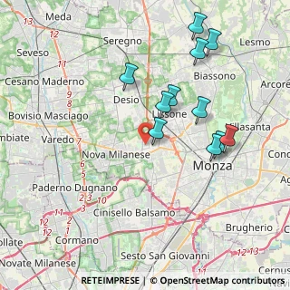Mappa Via Leonardo Da Vinci, 20835 Muggiò MB, Italia (3.86091)