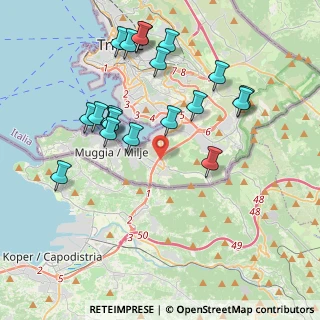 Mappa Via Martinelli Nereo, 34015 Muggia TS, Italia (4.0725)