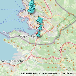 Mappa Via Martinelli Nereo, 34015 Muggia TS, Italia (4.90846)