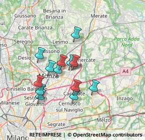 Mappa Via XXV Aprile, 20863 Concorezzo MB, Italia (5.79231)