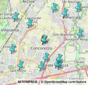 Mappa Via XXV Aprile, 20863 Concorezzo MB, Italia (2.41)