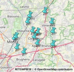 Mappa Via XXV Aprile, 20863 Concorezzo MB, Italia (3.385)