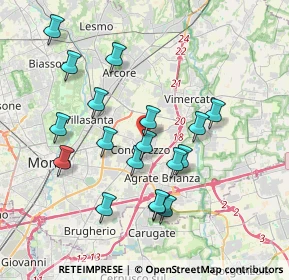 Mappa Via XXV Aprile, 20863 Concorezzo MB, Italia (3.60389)
