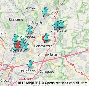 Mappa Via XXV Aprile, 20863 Concorezzo MB, Italia (3.87667)