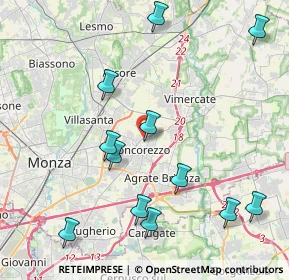 Mappa Via XXV Aprile, 20863 Concorezzo MB, Italia (4.645)