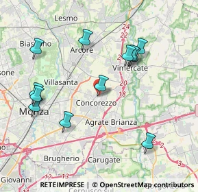 Mappa Via XXV Aprile, 20863 Concorezzo MB, Italia (4.0975)