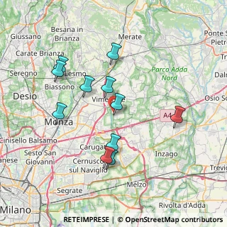 Mappa Strada Provinciale, 20875 Burago di Molgora MB, Italia (7.01909)