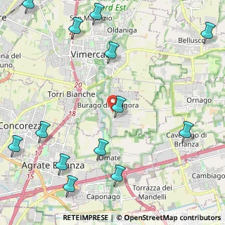 Mappa Strada Provinciale, 20875 Burago di Molgora MB, Italia (3.05615)
