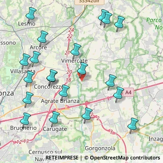 Mappa Strada Provinciale, 20875 Burago di Molgora MB, Italia (5.1015)