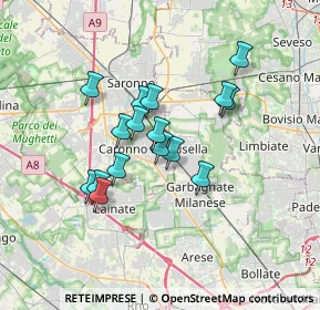 Mappa Via Sant'Alessandro, 21042 Caronno Pertusella VA, Italia (2.73188)