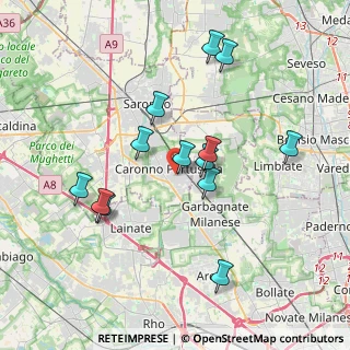 Mappa Via Sant'Alessandro, 21042 Caronno Pertusella VA, Italia (3.54154)