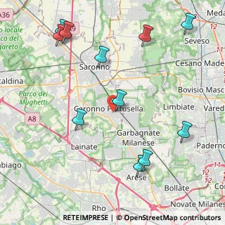 Mappa Via Sant'Alessandro, 21042 Caronno Pertusella VA, Italia (5.10091)