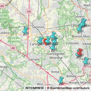 Mappa Via Sant'Alessandro, 21042 Caronno Pertusella VA, Italia (4.98214)